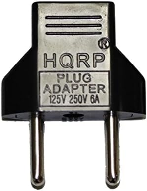 HQRP AC מתאם כבל חשמל מטען כבל תואם עם RCA נגן DVD נייד DRC6338 / DRC6318E / DRC6309 / DRC99390 / DRC6331 / DRC99310K [UL